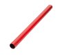 Nut-Rohr EN10217-1 bds. gerieft RAL 3000 rot pulverbeschichtet