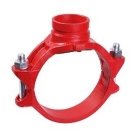 Nut-Anbohrschelle RAL3000 FM/UL