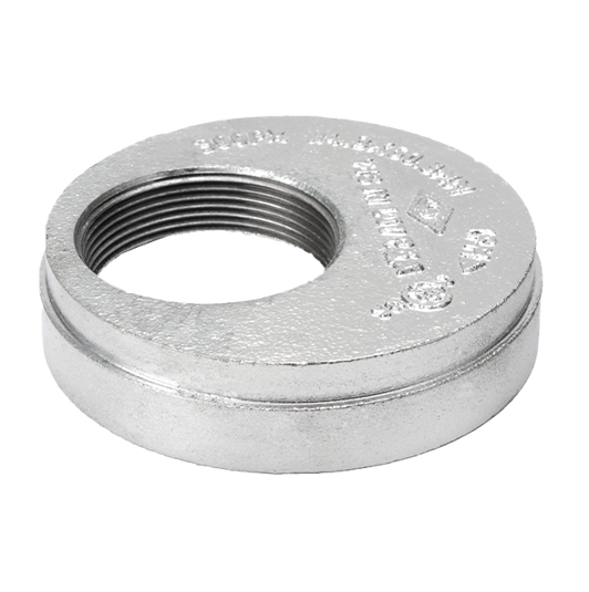 Nut Enddeckel verzinkt exzentrisch mit Bohrung gew. VDS/FM/UL