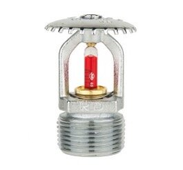 Sprinkler DN20, K115, 5mm, Standard, stehend Chrom