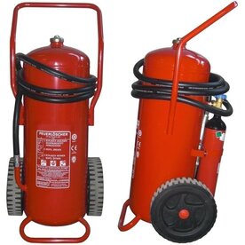 K&ouml;nig 50 L Fahrbarer fluorfreier Schaum L&ouml;schwagen Auflade frostsicher &ndash; 30 &deg; C