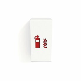 Design Feuerl&ouml;scherhalter &ldquo;FIRE Small Rot&ldquo;
