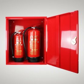 Feuerl&ouml;scher Schutzschrank f&uuml;r 2 St&uuml;ck a 9-12 kg (Drehgriff)