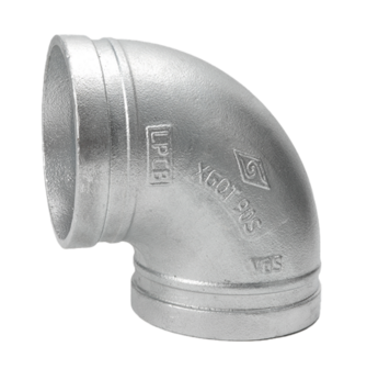 Nut - Bogen Typ 90S, 90&deg; verzinkt, DN200, (219,1mm)