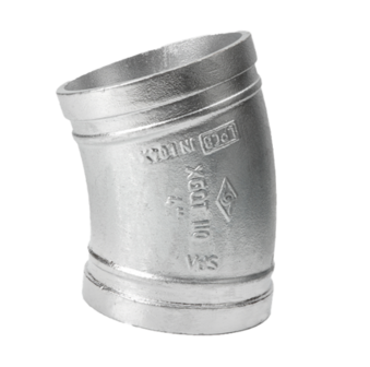 Nut - Bogen Typ 110, 22,5&deg; verzinkt, DN100, (114,3mm)