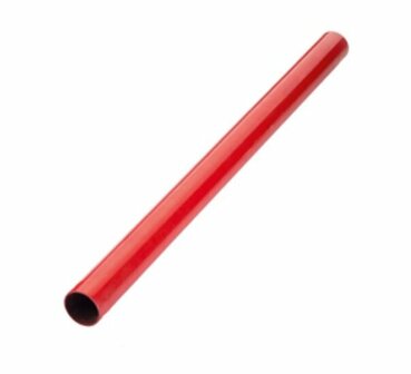 Nut-Rohr DN125 139,7 x 3,6mm RAL 3000 rot pulverbeschichtet