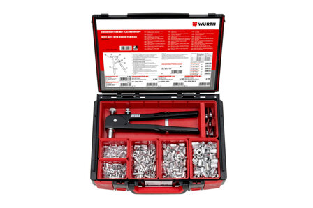 MU-NT-SYSKO-FL-M.ZANGE-506TLG - Einnietmutter mit Flachkopf Alu 506-teilig Sysko - Inhalt: 1 St&uuml;ck