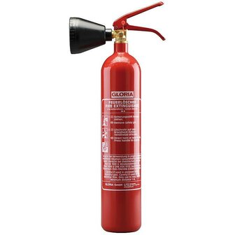 GLORIA 2 kg CO2 Feuerl&ouml;scher Stahl-Beh&auml;lter