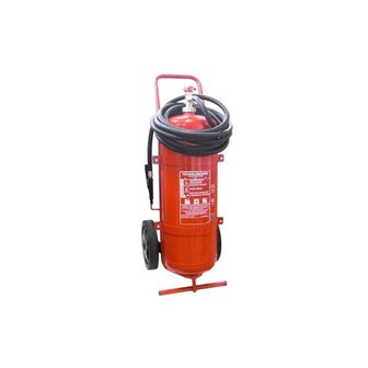 K&ouml;nig 50 kg fahrbarer Pulver L&ouml;schwagen ABC Dauerdruck 48 LE DIN EN3