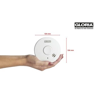 GLORIA Rauchwarnmelder R10 mit Alarm-Stop-Funktion