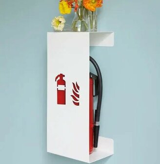 Design Feuerl&ouml;scherhalter &bdquo;FIRE LARGE&ldquo;Rot