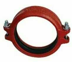 XGQT02 Kupplung (Typ 1N o.&Auml;.) DN65 (76,1mm) flexibel RAL3000 rot