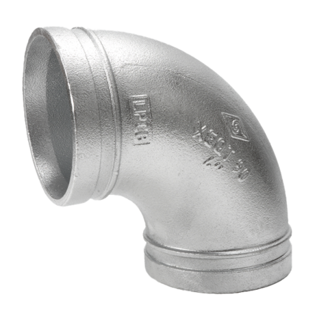 Nut - Bogen Typ 90, 90&deg; verzinkt, DN300, (323,9mm)