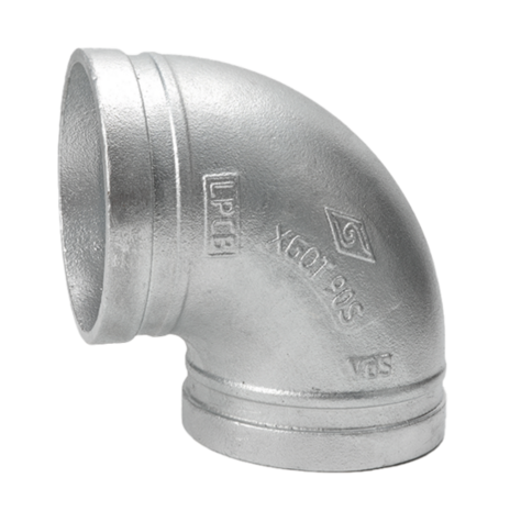 Nut - Bogen Typ 90S, 90&deg; verzinkt, DN80, (88,9mm)