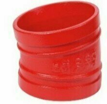Nut - Bogen Typ 105, 11,25&deg; RAL3000 rot, DN 65, (76,1mm)