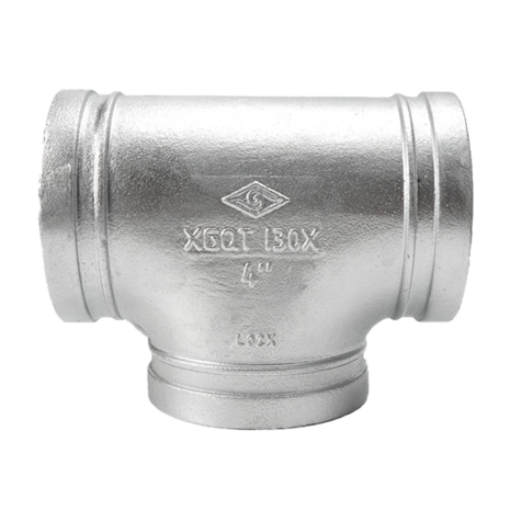 T - St&uuml;ck, Typ 130S, verzinkt, DN100, (114,3mm)