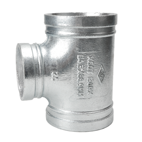 T-St&uuml;ck Typ 130 R DN 80/65 (88,9mm/76,1mm) verzinkt