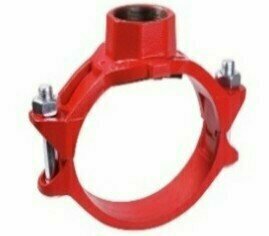 Anbohrschelle RAL3000 rot, 3J DN65X15, (76,1x21,3mm)