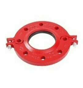 Klappflansch RAL3000 rot, 321 DN 50, (60,3mm)