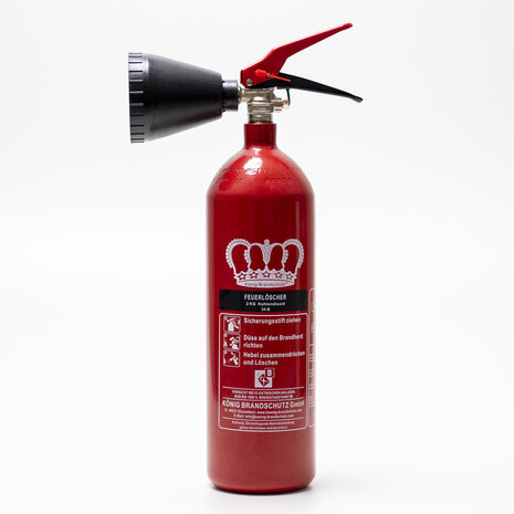 K&ouml;nig 2 kg CO2 Feuerl&ouml;scher DIN EN 3
