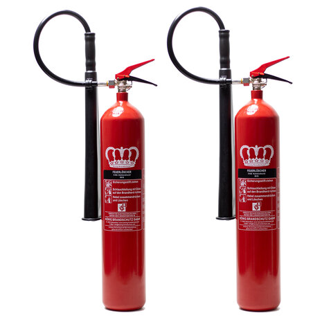 K&ouml;nig 5 kg CO2 Feuerl&ouml;scher 2er-Pack DIN EN 3