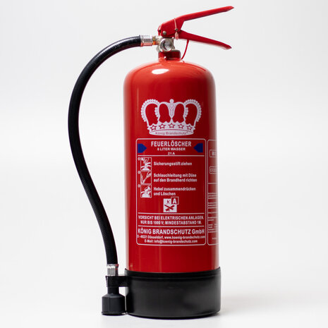 K&ouml;nig 6 L Wasser Dauerdruck-Feuerl&ouml;scher 6 LE DIN EN 3
