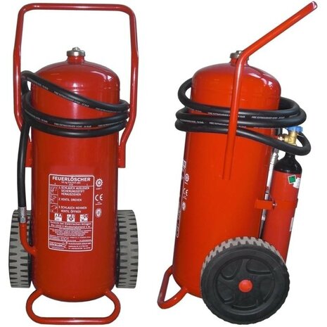 K&ouml;nig 100 L Fahrbarer fluorfreier Schaum L&ouml;schwagen Auflade. DIN EN3