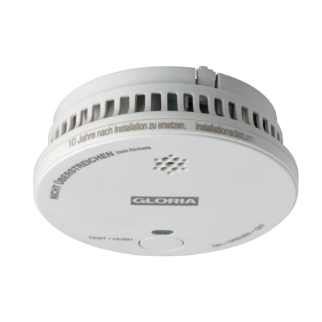 GLORIA Rauchmelder R-1 mit Hush Button