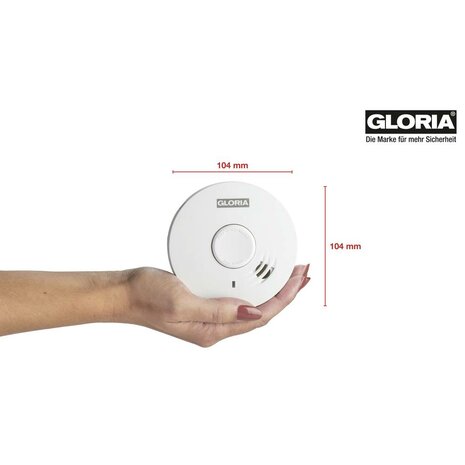 GLORIA Rauchwarnmelder R10 mit Alarm-Stop-Funktion