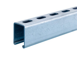 MNTGSHN-C-(TZN)-41/62-ST3,0-6M - VARIFIX C-Montageschiene 41/62 Stahl feuerverzinkt - Inhalt: 12 Stück