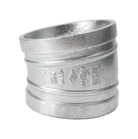 Nut - Bogen Typ 105, 11,25° verzinkt, DN 32, (42,4mm)