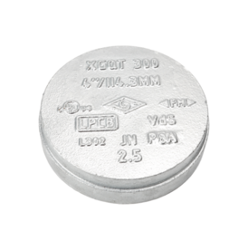 Nut - Enddeckel, geschlossen, verzinkt, DN50, (60,3mm)