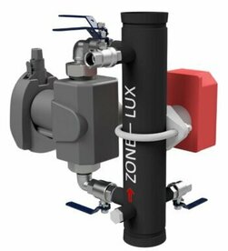 Zonecheck Zonelux DN80/88,9mm Flussrichtung links