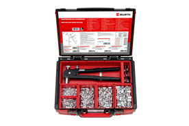 MU-NT-SYSKO-FL-M.ZANGE-506TLG - Einnietmutter mit Flachkopf Alu 506-teilig Sysko - Inhalt: 1 Stück