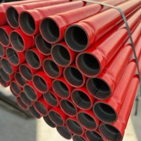 Stahlrohr 76,1 x 2,6 RAL 3000