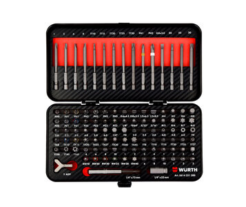 BIT-SIH-SORT-METBOX-105TLG - Bit-Sortiment Einlage mit Carbon-Optik 105-tlg - Inhalt: 1 Stück