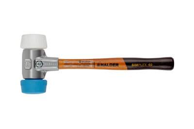SCHONHAM-SIMPLEX-ALU-KST/SOFTKST-D50MM - Simplex Schonhammer Alugehäuse Nylon/Soft-Kunstst. - Inhalt: 1 Stück
