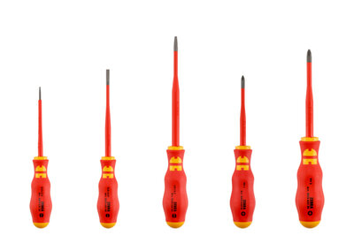 SHRDRH-VDE-SORT-SLIM-PH/SZ-5TLG - VDE-Schraubendreher Sort. Schlitz/PH extra schlank - Inhalt: 1 Stück