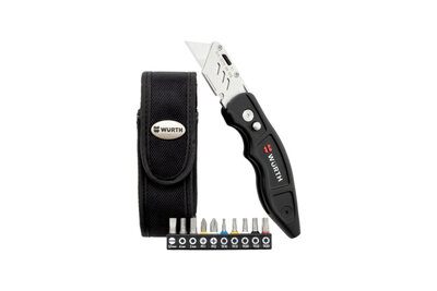 MESS-SET-M.TRAPEZKLINGE-BITS-TASCHE - Trapez-Klingenmesser-Set mit Bits und Tasche - Inhalt: 1 Stück