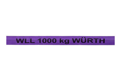 RDSCHLING-EN1492-1000KG-L1000MM - Rundschlinge Einfachmantel - Inhalt: 1 Stück