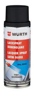 LKSPR-R9005-TIEFSCHWARZ-SEIDGLANZ-400ML - Lackspray Nitroalkydal-Qualität Seidenglanz - Inhalt: 1 Stück