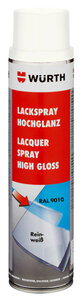 LKSPR-RAL9010-REINWEISS-600ML - Lackspray Nitroalkydal-Qualität Hochglanz - Inhalt: 1 Stück