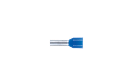 AENDHUE-DIN46228-CU-(J2N)-BLAU-2,5X8,0 - Aderendhülse mit Kunststoffhülse DIN 46228 - Inhalt: 100 Stück