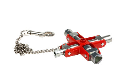 SCHALTSHRNKSHSL-UNI-9IN1-96X92MM - Universeller Schaltschrankschlüssel 9in1 - Inhalt: 1 Stück