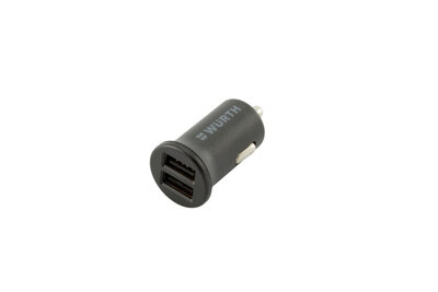 USBLADEGER-F.KFZ-DUAL-2,4A - Kfz-Ladegerät Dual 2-port USB - Inhalt: 1 Stück
