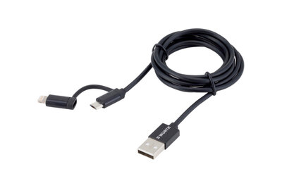 LADEKBL-F.LGHTNG-NYL-120CM - Daten- und Ladekabel, Lightning Nylon USB - Inhalt: 1 Stück