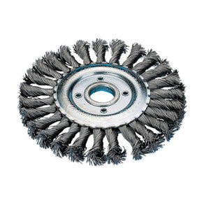 RDBURST-WS-GEZOPFT-ST-D115X14X22,23MM - Rundbürste Stahl - Inhalt: 1 Stück