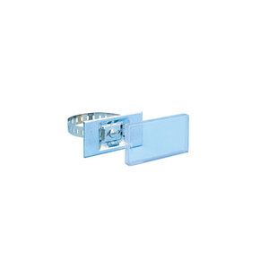 SPNBAHALT-BEZEICHNUNGSSYSTEM - Spannbandhalter Metall 100x50 - Inhalt: 25 Stück