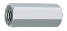 Distanzmuffe M10 x 40 sechskant, Stahl verzinkt