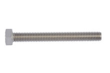 Sechskantschraube mit Gewinde bis Kopf M10 x 80 DIN 933, Edelstahl A2, blank